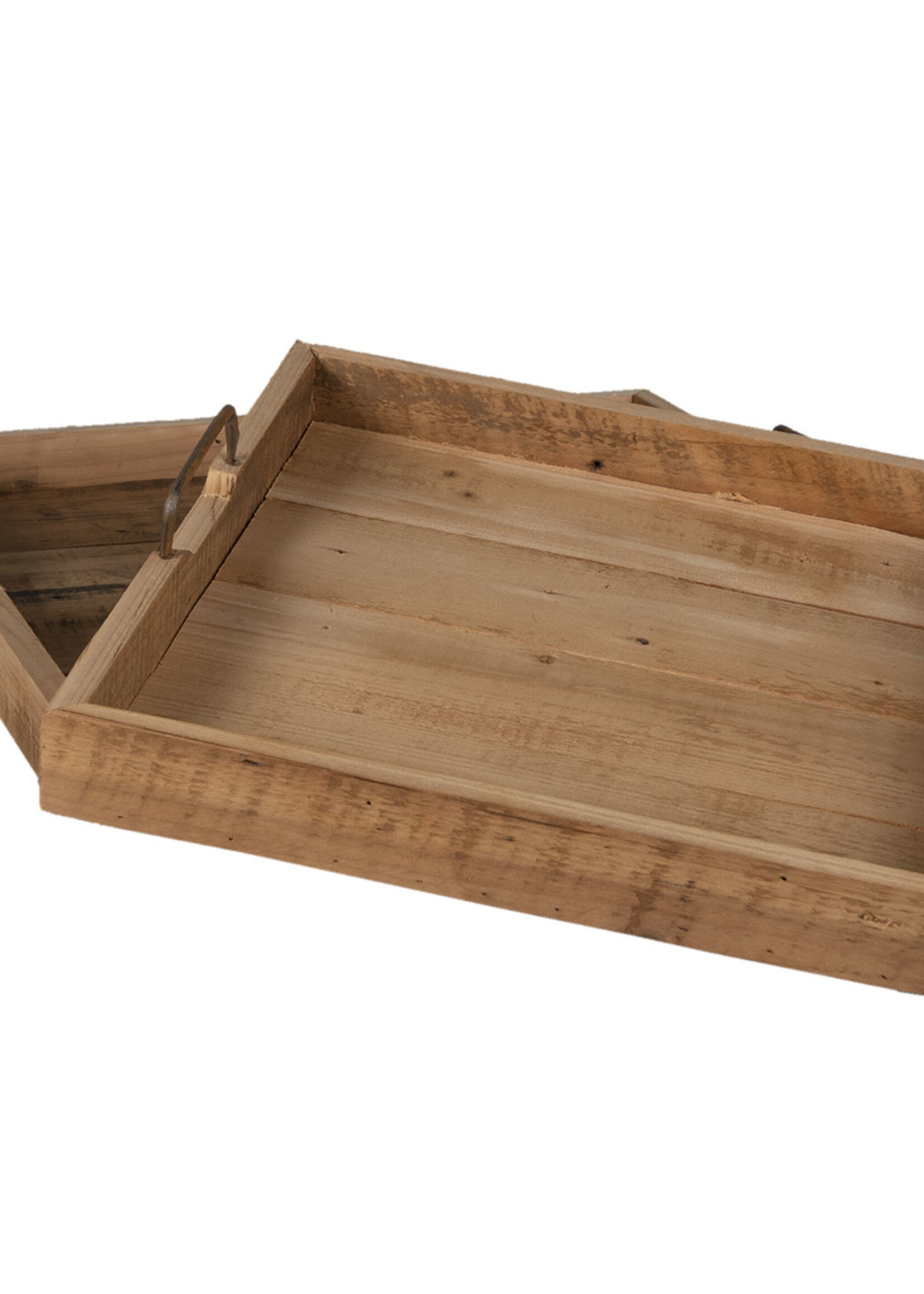 Clayre & Eef Plateau (set 2) 40*40*9 / 50*50*8 cm 6H2052