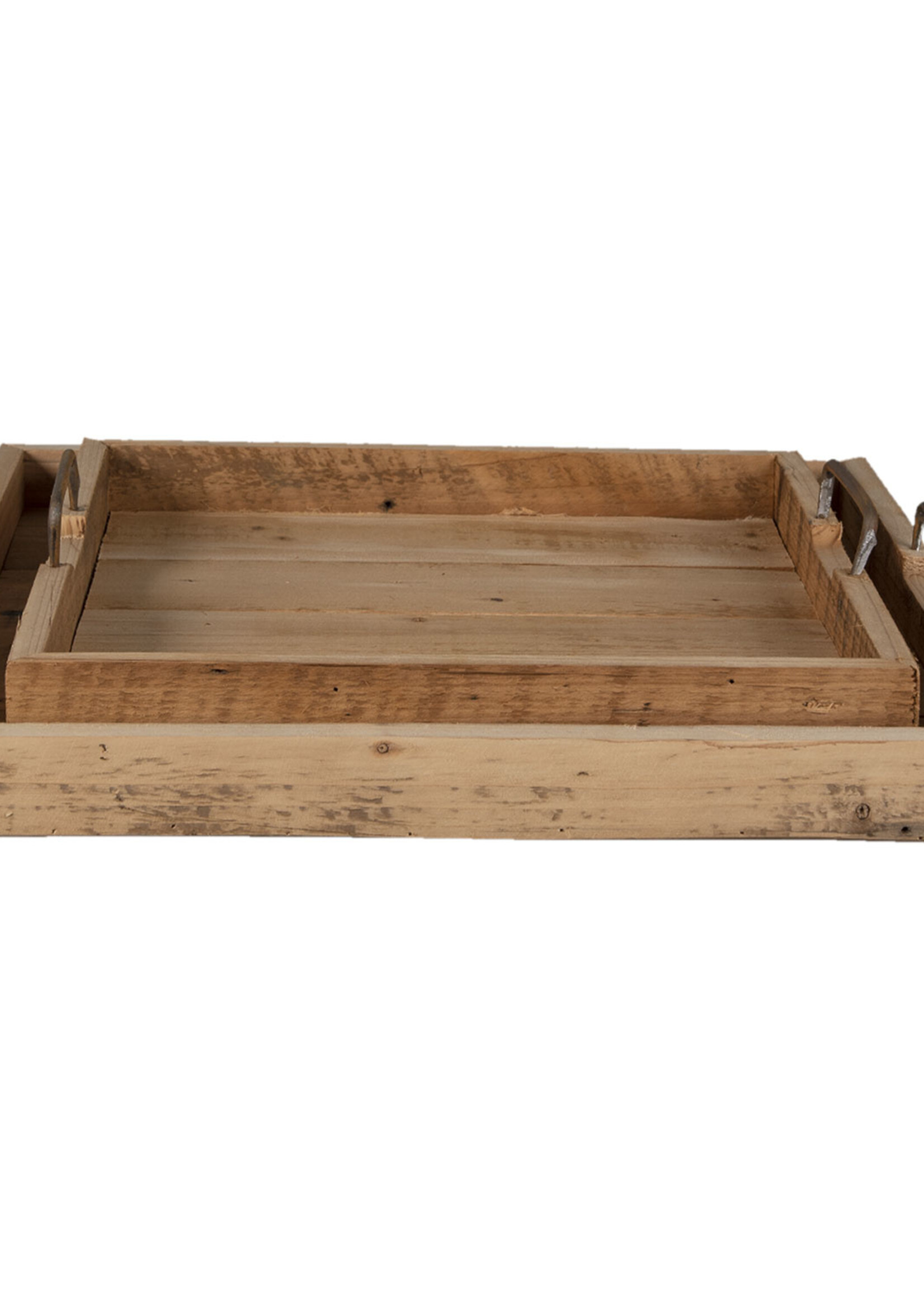 Clayre & Eef Plateau (set 2) 40*40*9 / 50*50*8 cm 6H2052