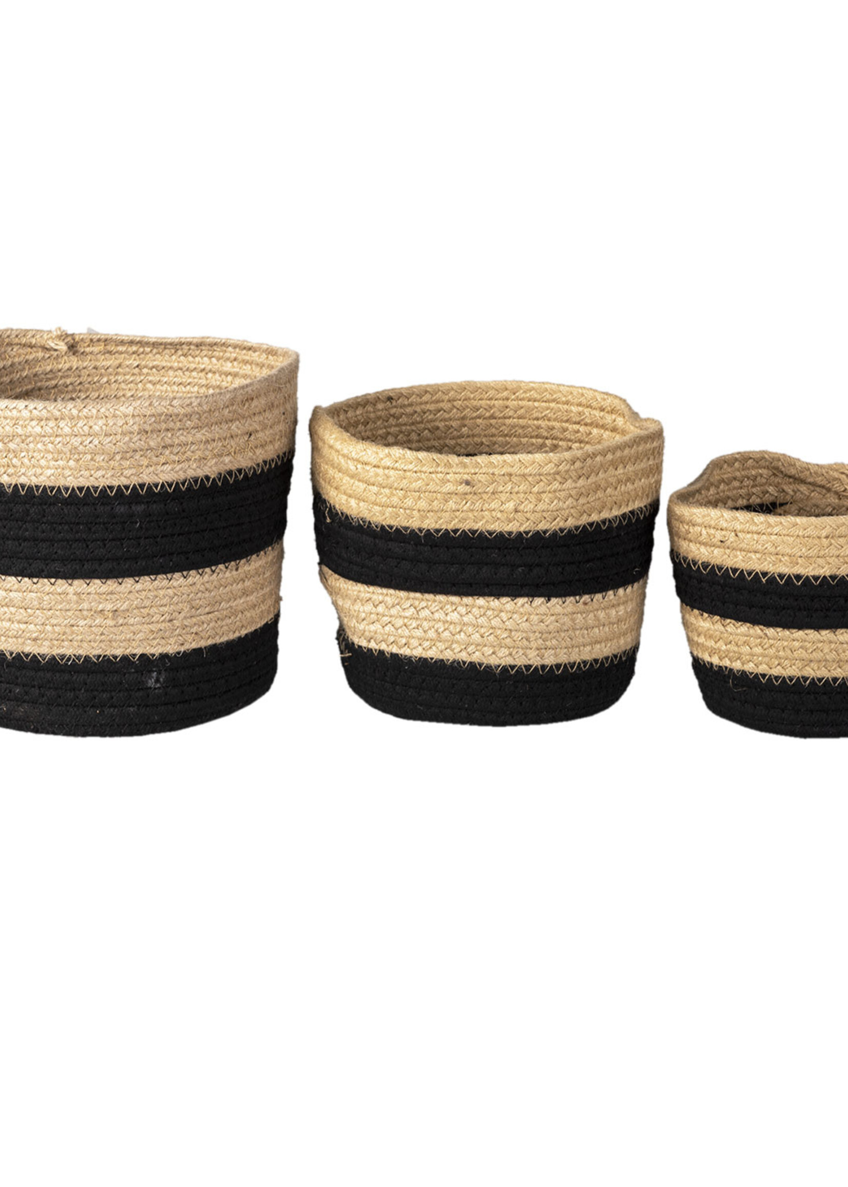Clayre & Eef Mand (3) Ø 22*19 / Ø 19*17 / Ø 16*13 cm 6RO0531
