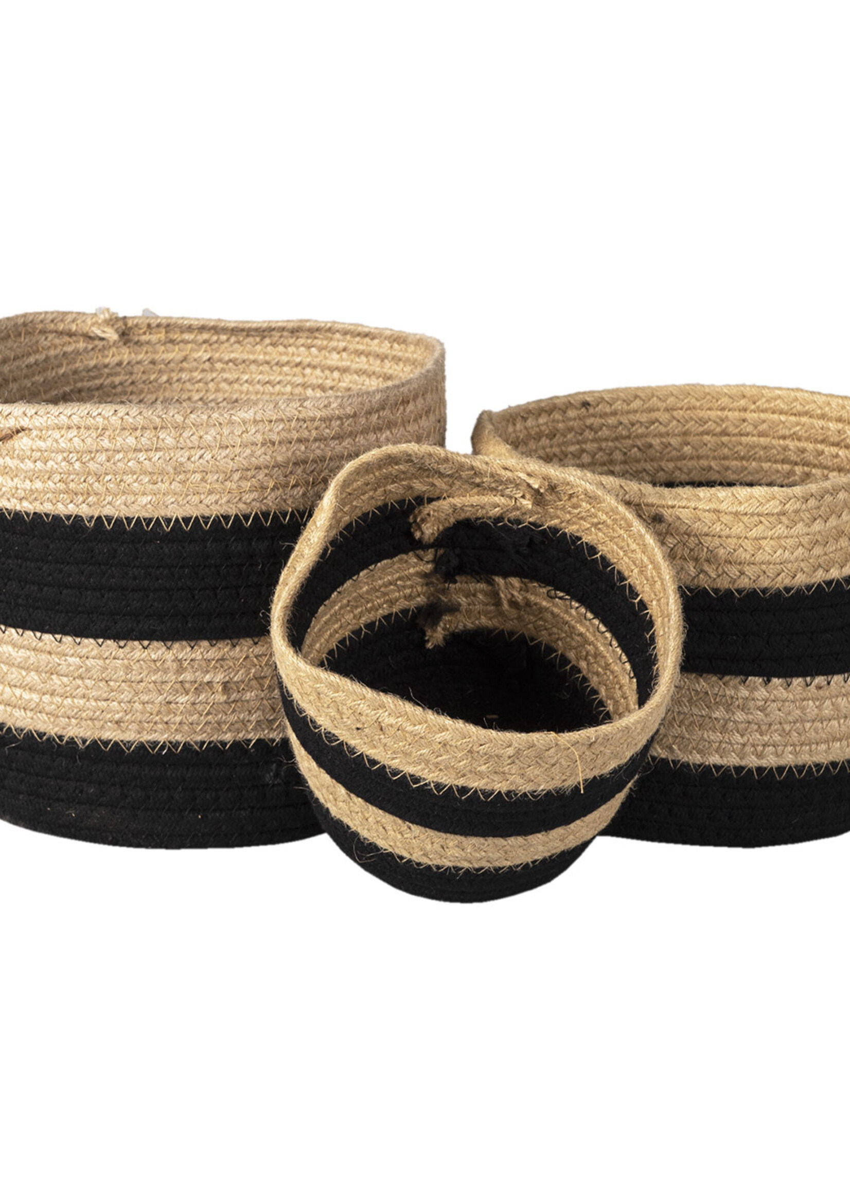 Clayre & Eef Mand (3) Ø 22*19 / Ø 19*17 / Ø 16*13 cm 6RO0531