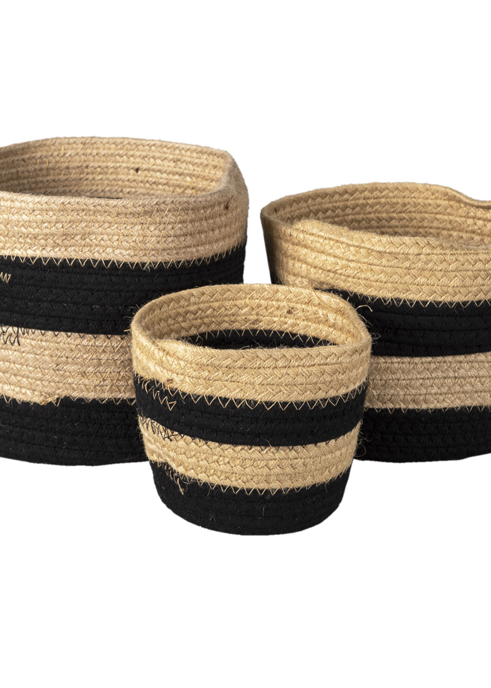 Clayre & Eef Mand (3) Ø 22*19 / Ø 19*17 / Ø 16*13 cm 6RO0531