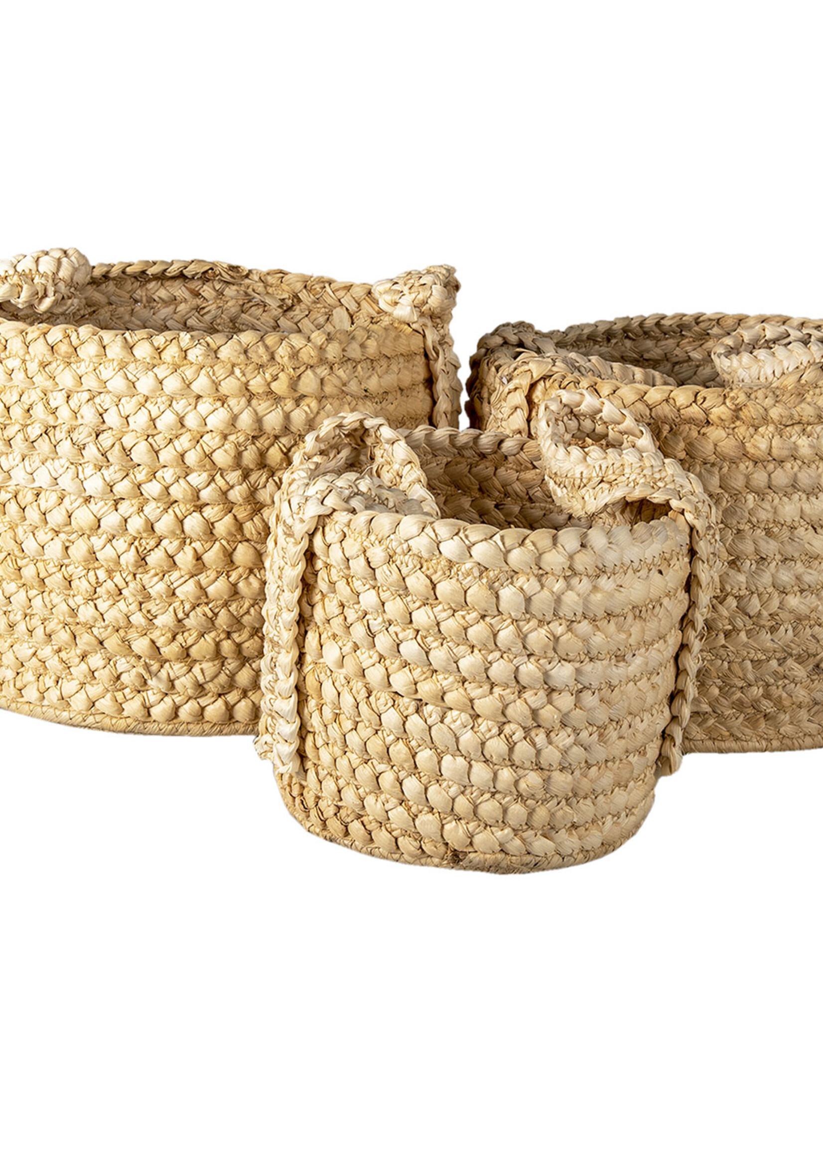 Clayre & Eef Mand (3)  Ø 34*36 / Ø 29*37 / Ø 26*31 cm 6RO0538