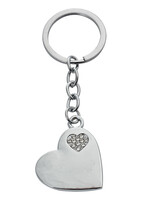 Clayre & Eef Porte-clés couleur argentée JZKC0063