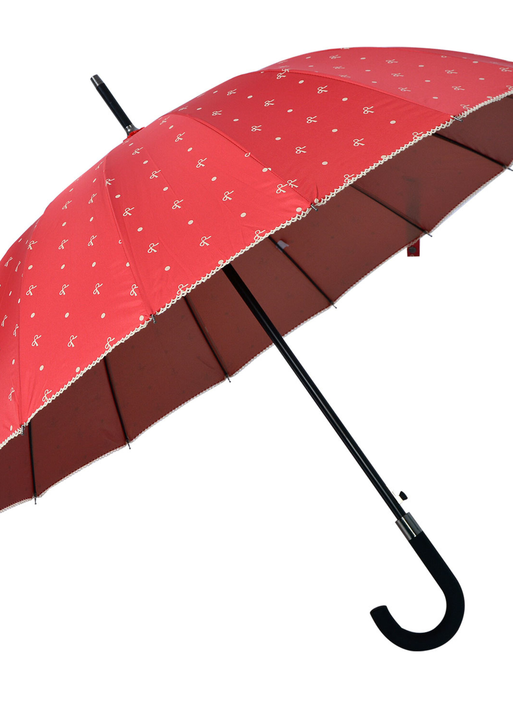 Clayre & Eef Paraplu Ø 98 cm rood JZUM0031R