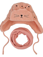 Clayre & Eef Écharpe / Bonnet enfant set rose MLLLSH0001P