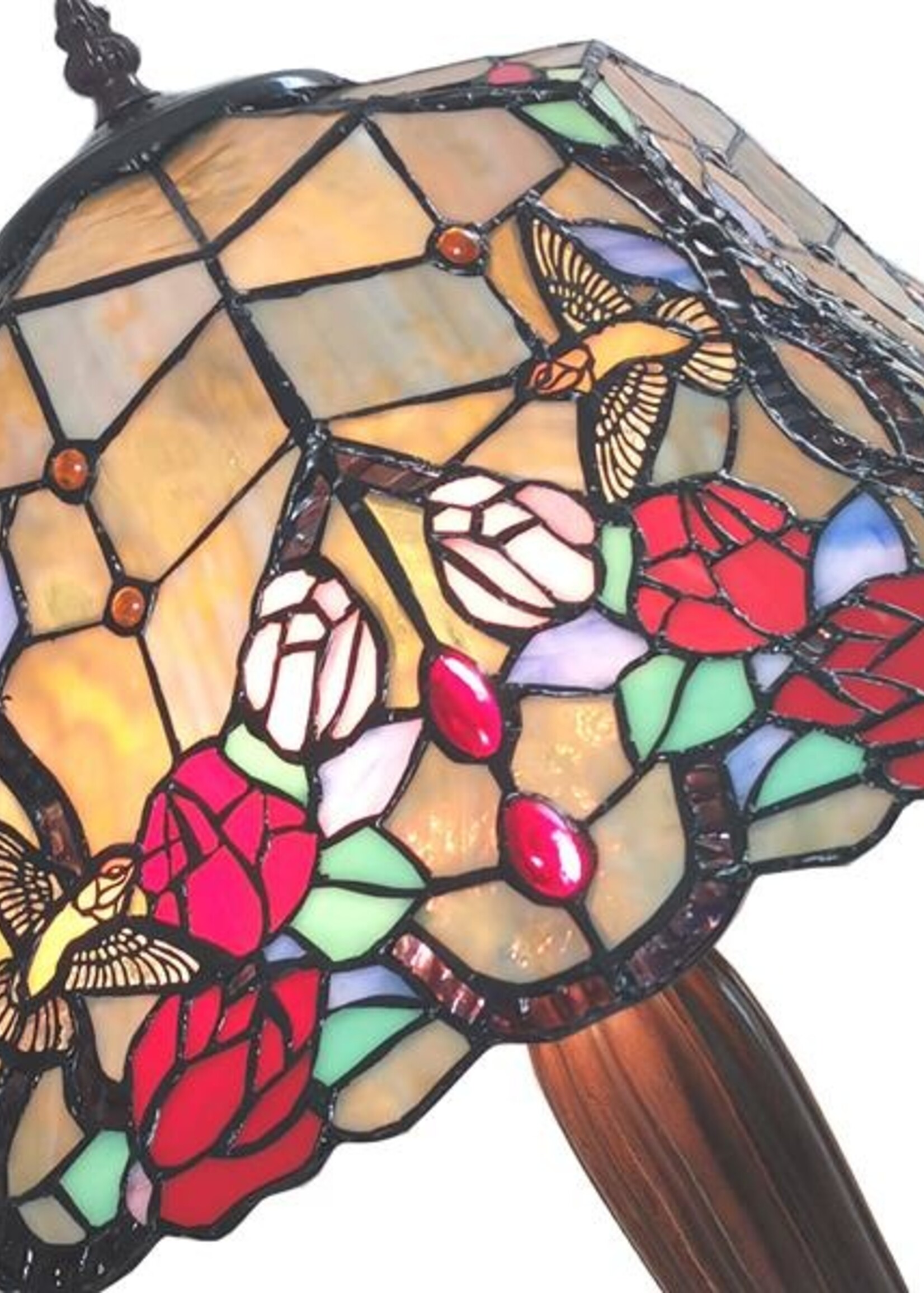 Clayre & Eef Lampe de table Tiffany Ø 42*58 cm E27/max 2*60W 5LL-6072