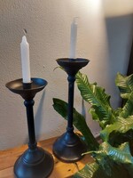 Metalen zwarte kandelaar groot  36.5 cm 20120