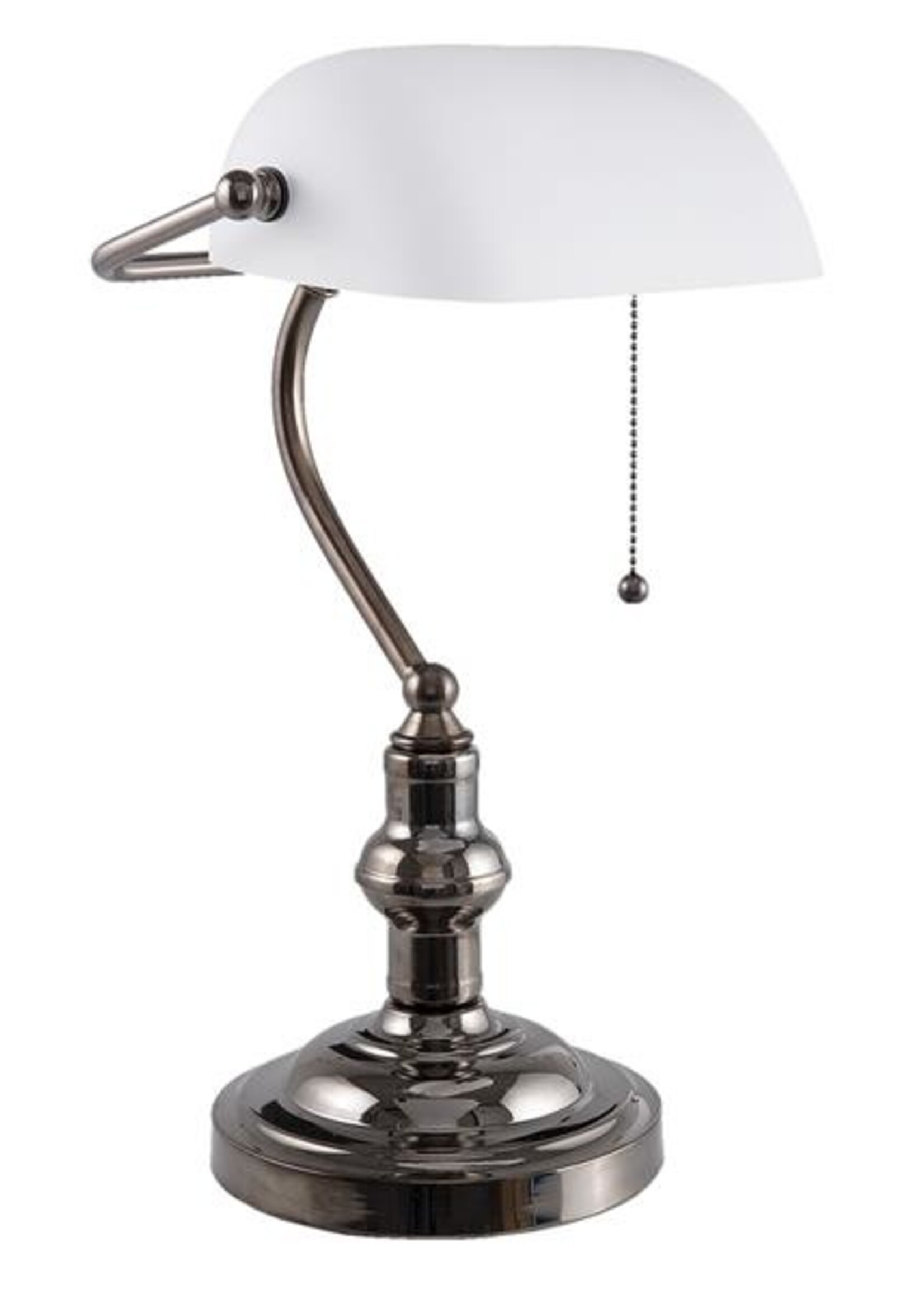 Clayre & Eef Bureaulamp wit 27*23*42 cm E27/max 1*60W 5LL-5100W