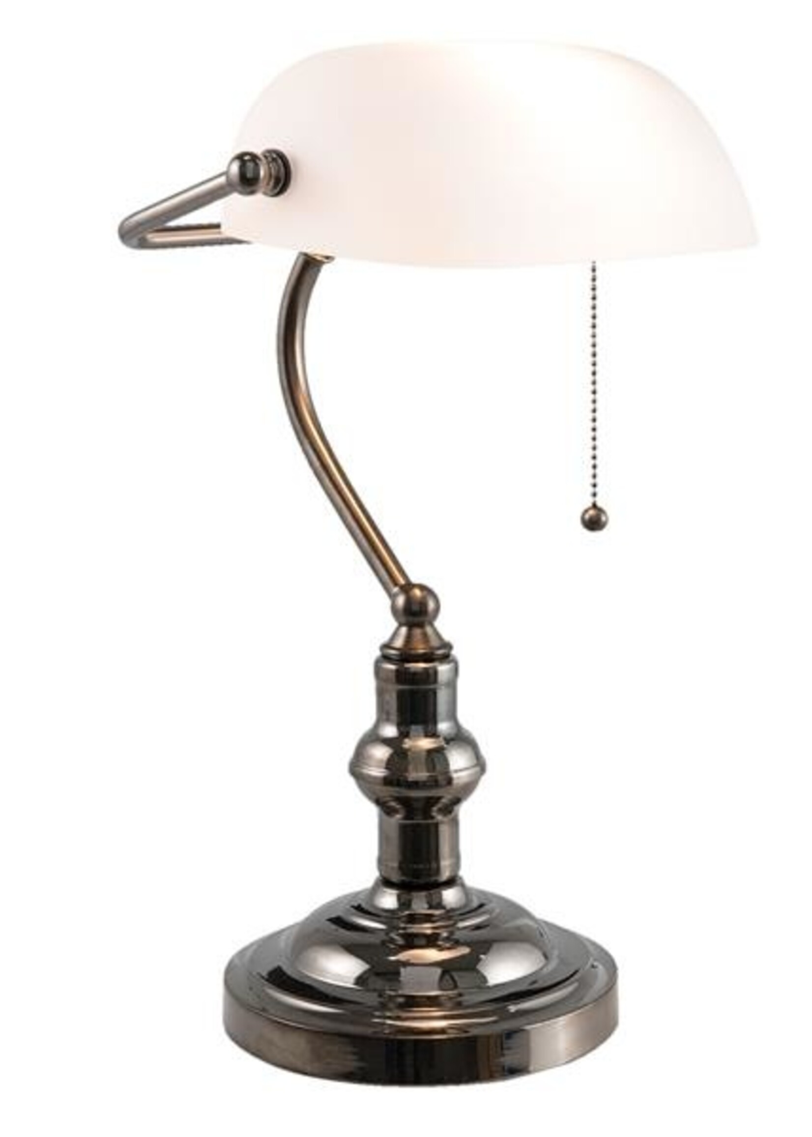 Clayre & Eef Bureaulamp wit 27*23*42 cm E27/max 1*60W 5LL-5100W