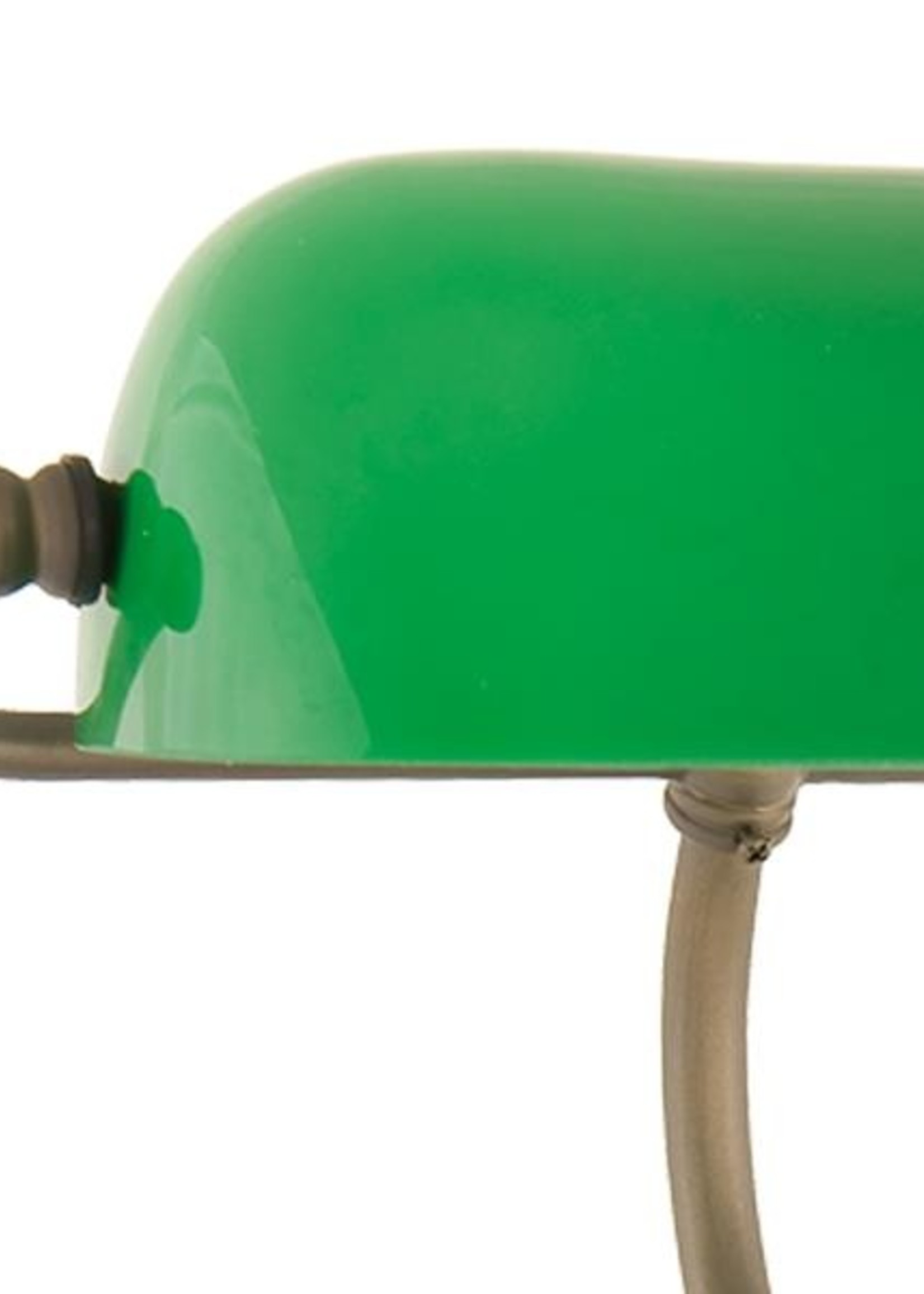 Clayre & Eef Lampe de bureau vert Ø 27*40 cm E27/max 1*60W 5LL-5125