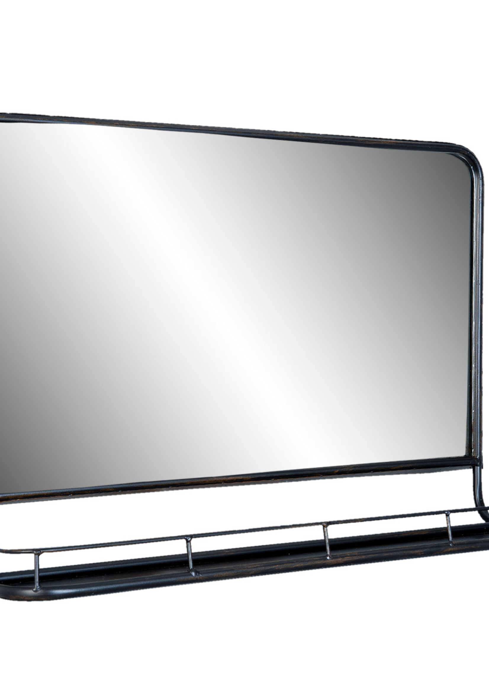 Clayre & Eef Miroir avec étagère 60*15*40 cm 52S097