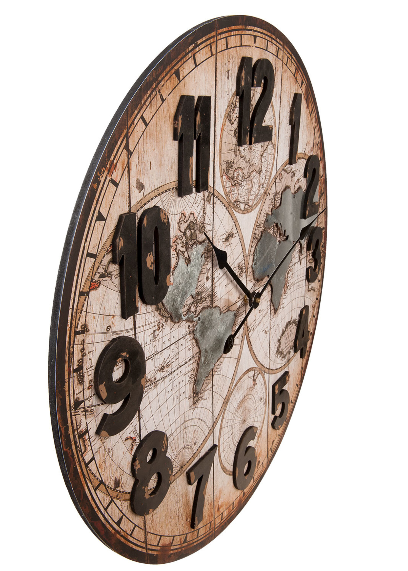 Clayre & Eef Wandklok 69*5*70 cm / 1*AA 5KL0084