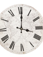 Clayre & Eef Wandklok Ø 34*4 cm / 1*AA 5KL0088