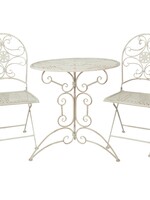 Clayre & Eef Table + 2x Chaises Ø 70*74 / 40*45*95 cm (2) 5Y0179