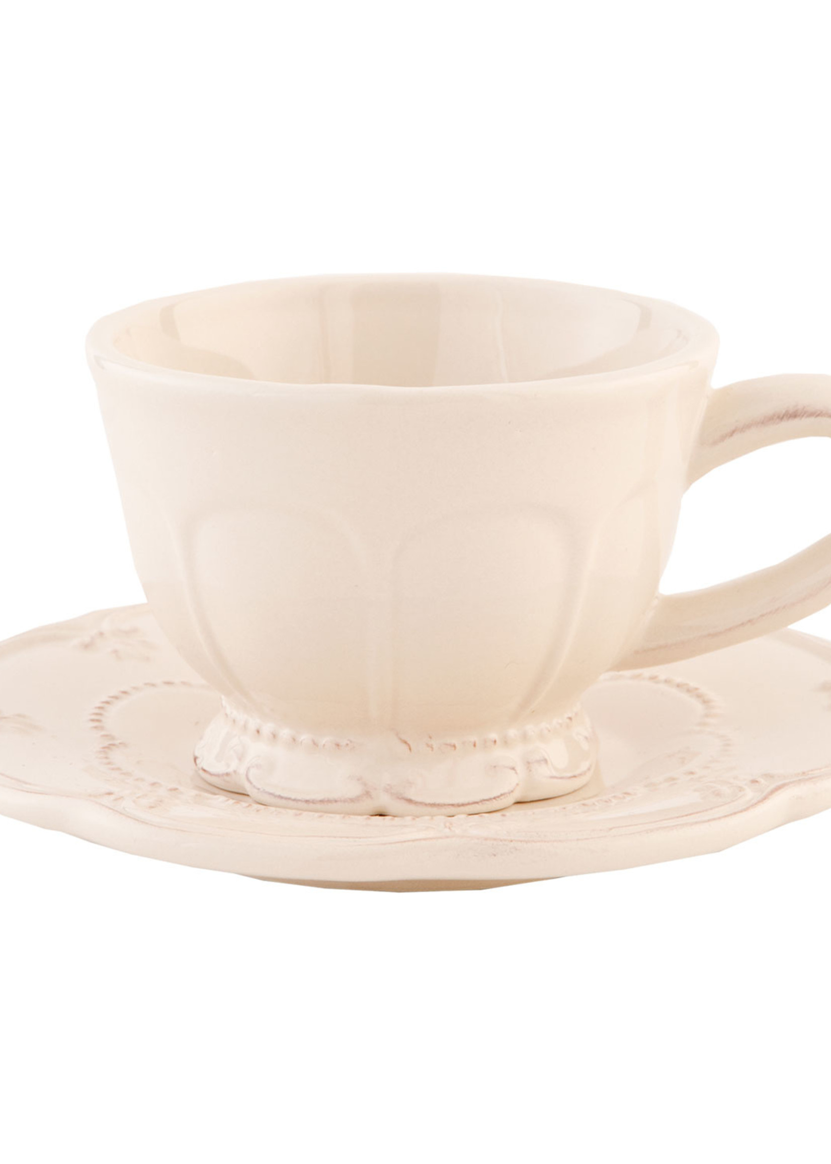 Clayre & Eef Tasse et soucoupe Ø 15*7 cm / 150 ml 6CE0263