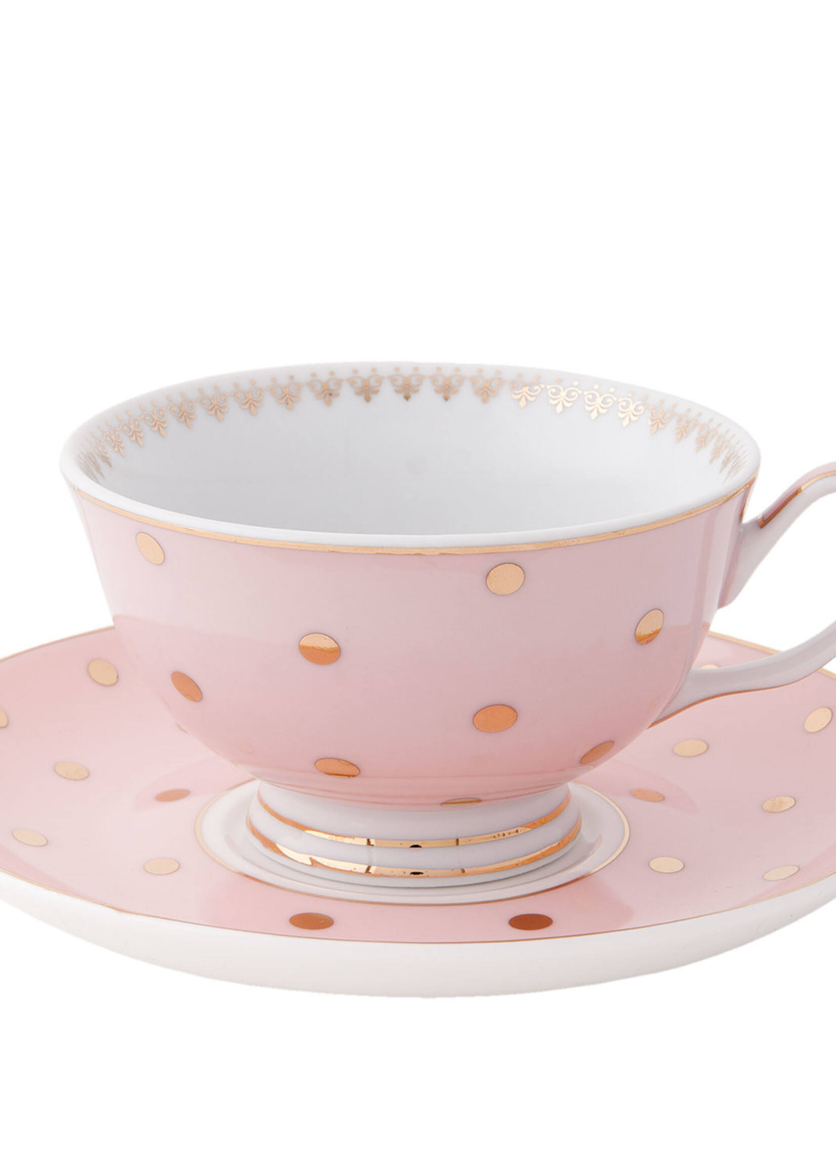 Clayre & Eef Tasse et soucoupe Ø 15*8 cm / 120 ml 6CE0651