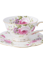 Clayre & Eef Tasse et soucoupe 13*10*6 / Ø 15*1 cm / 150 ml 6CE0814