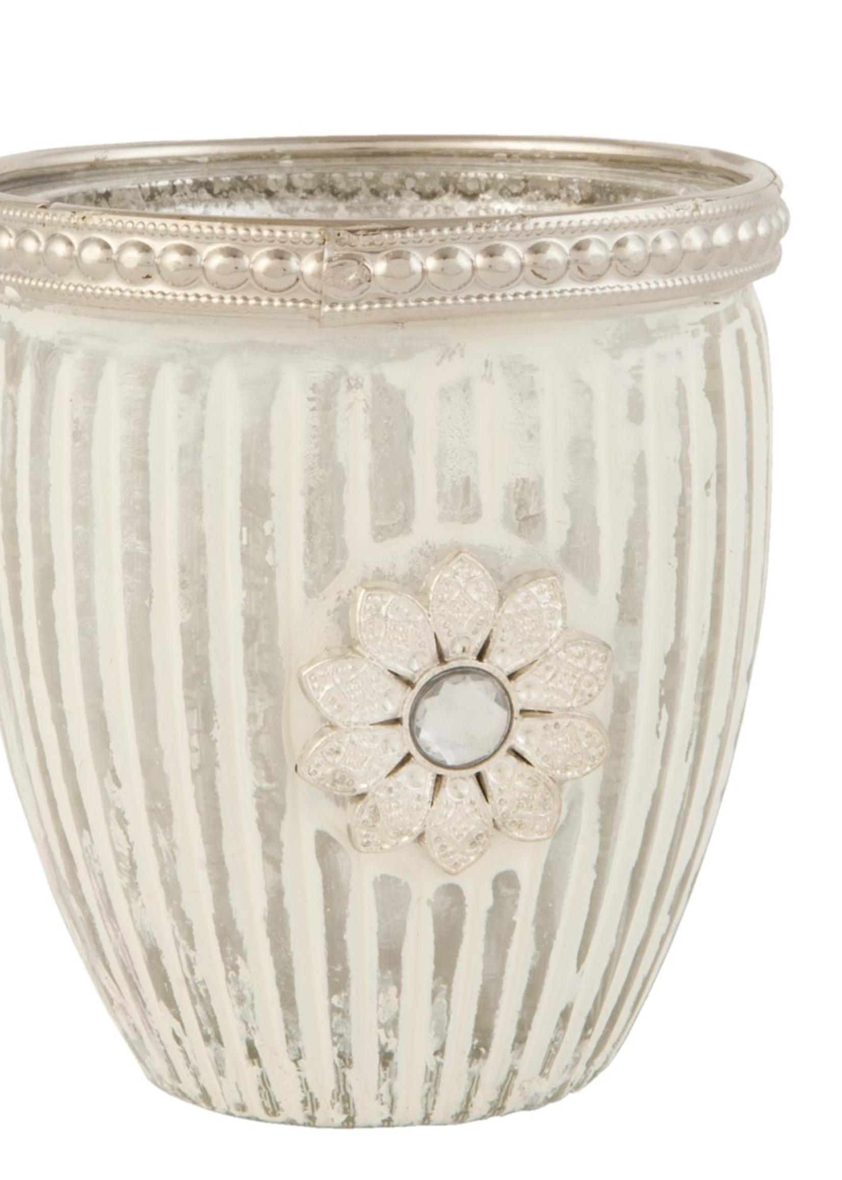 Clayre & Eef Waxinelichthouder Ø 7*8 cm 6GL1140