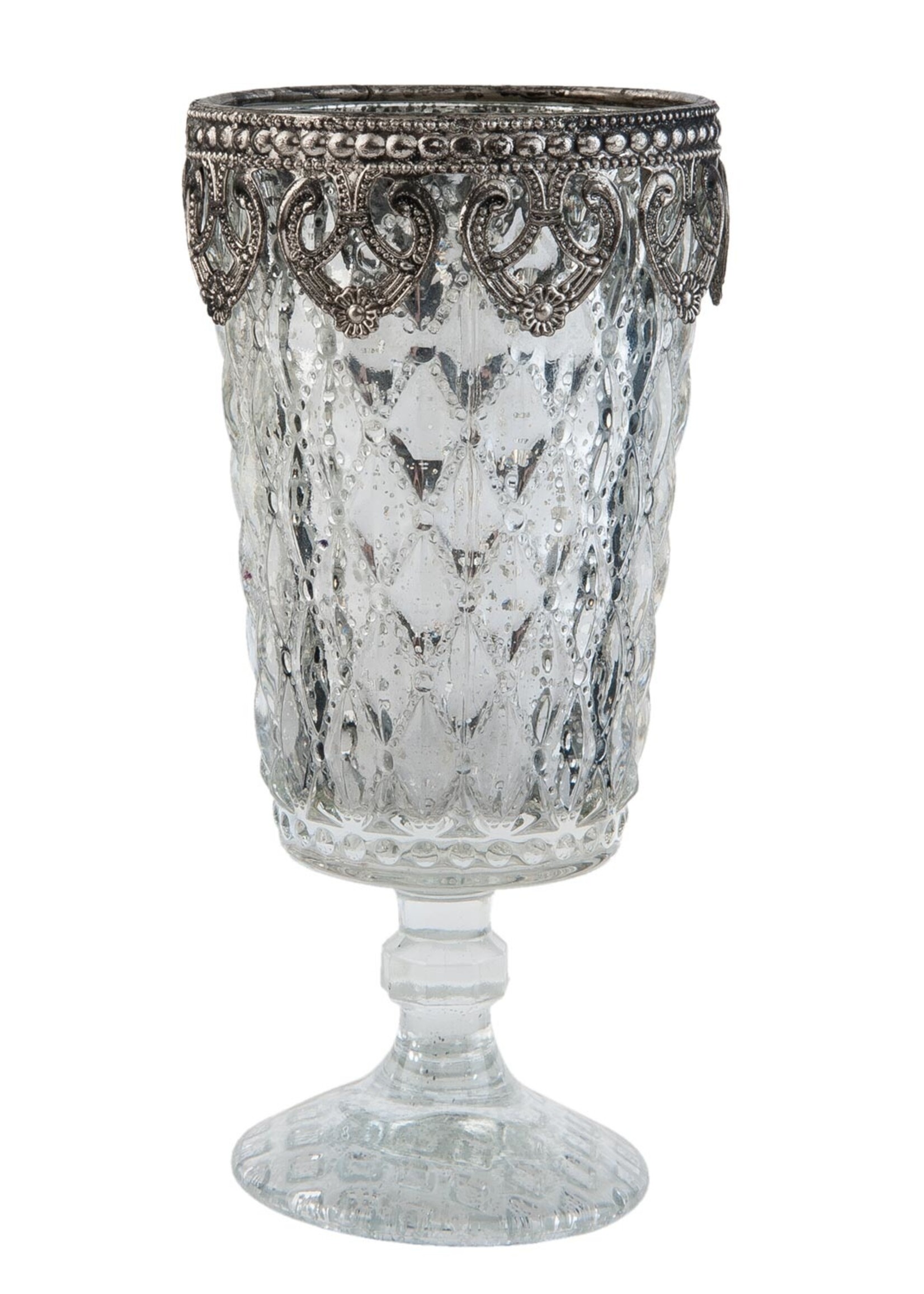 Clayre & Eef Waxinelichthouder Ø 8*16 cm 6GL1852