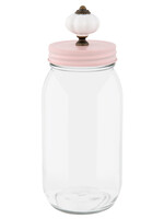 Clayre & Eef Voorraadpot Ø 9*21 cm / 600 ml 6GL1990