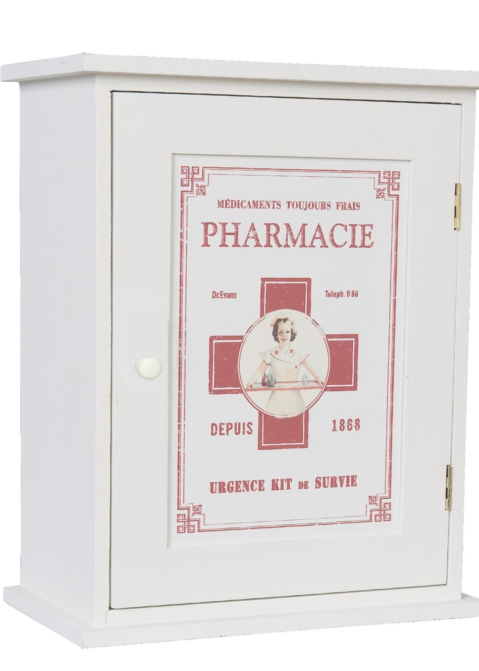 Clayre & Eef Armoire à pharmacie 24*13*30 cm 6H0372