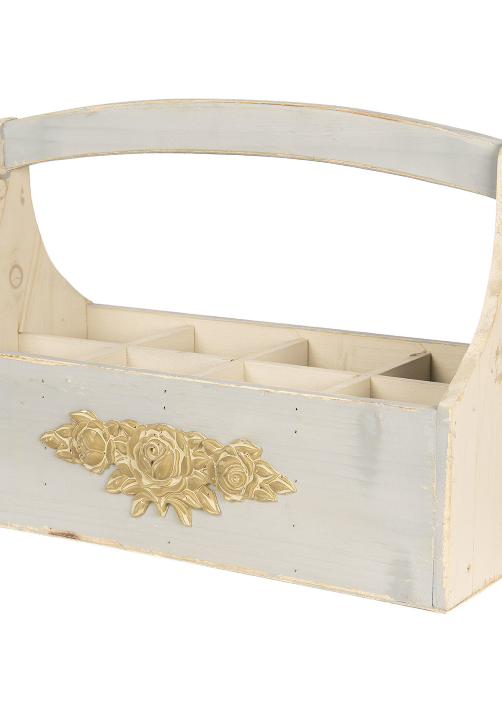 Clayre & Eef Plateau à compartiment 45*21*34 cm 6H1409