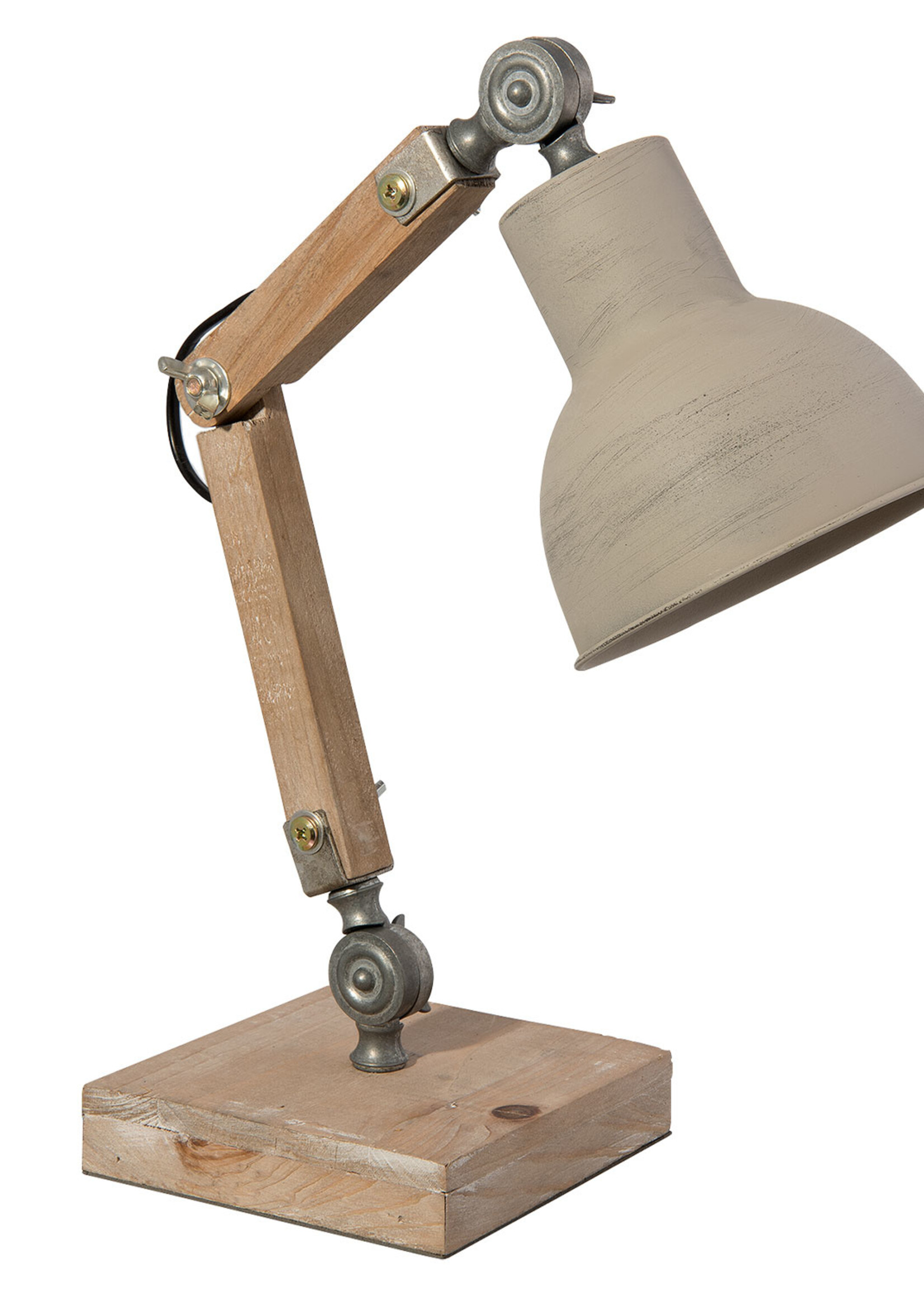 Clayre & Eef Lampe de bureau 15*15*47 cm E27/max 1*60W 6LMP494