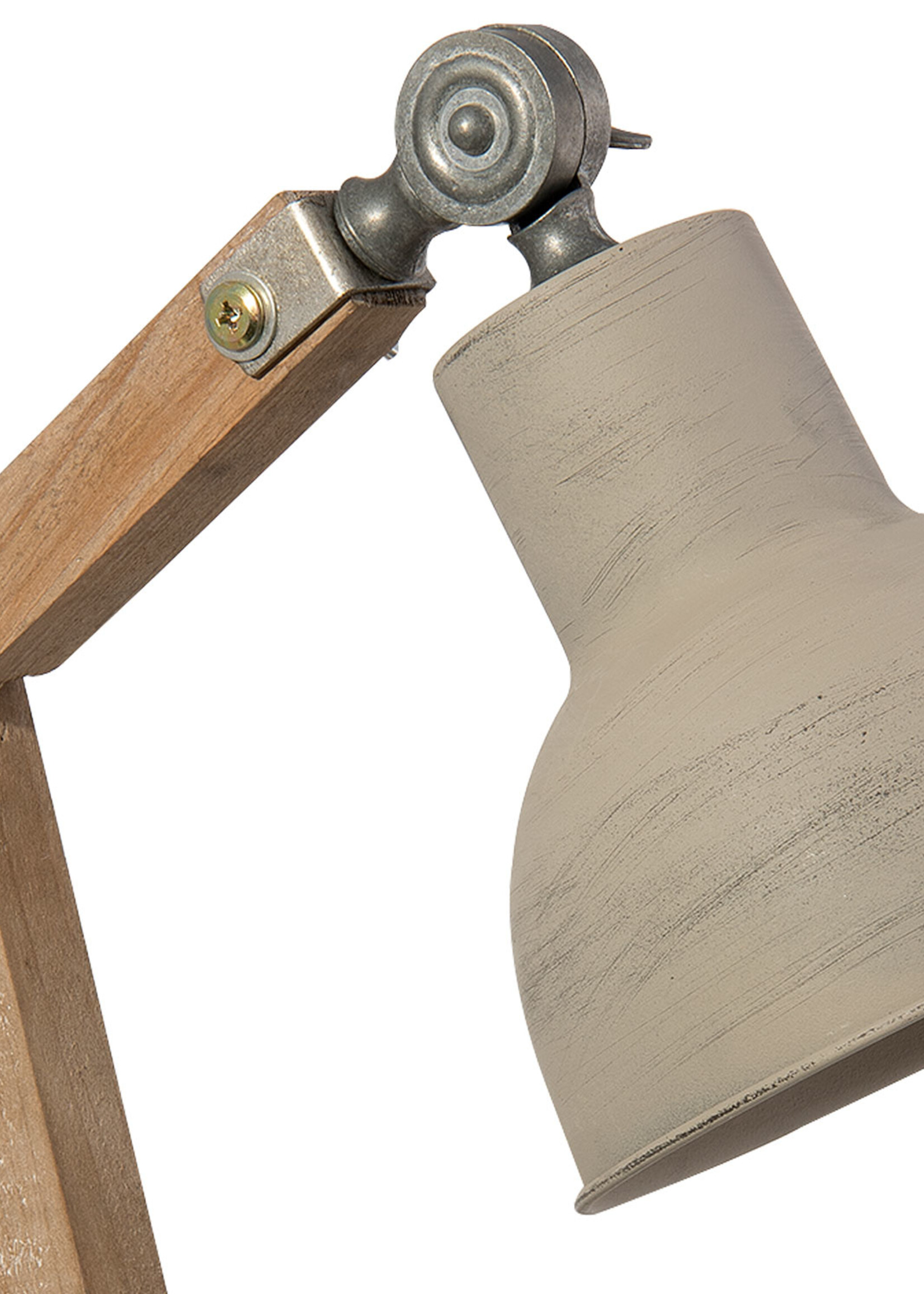 Clayre & Eef Bureaulamp 15*15*47 cm E27/max 1*60W 6LMP494