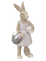 Clayre & Eef Décoration lapin 6*5*14 cm 6PR0311