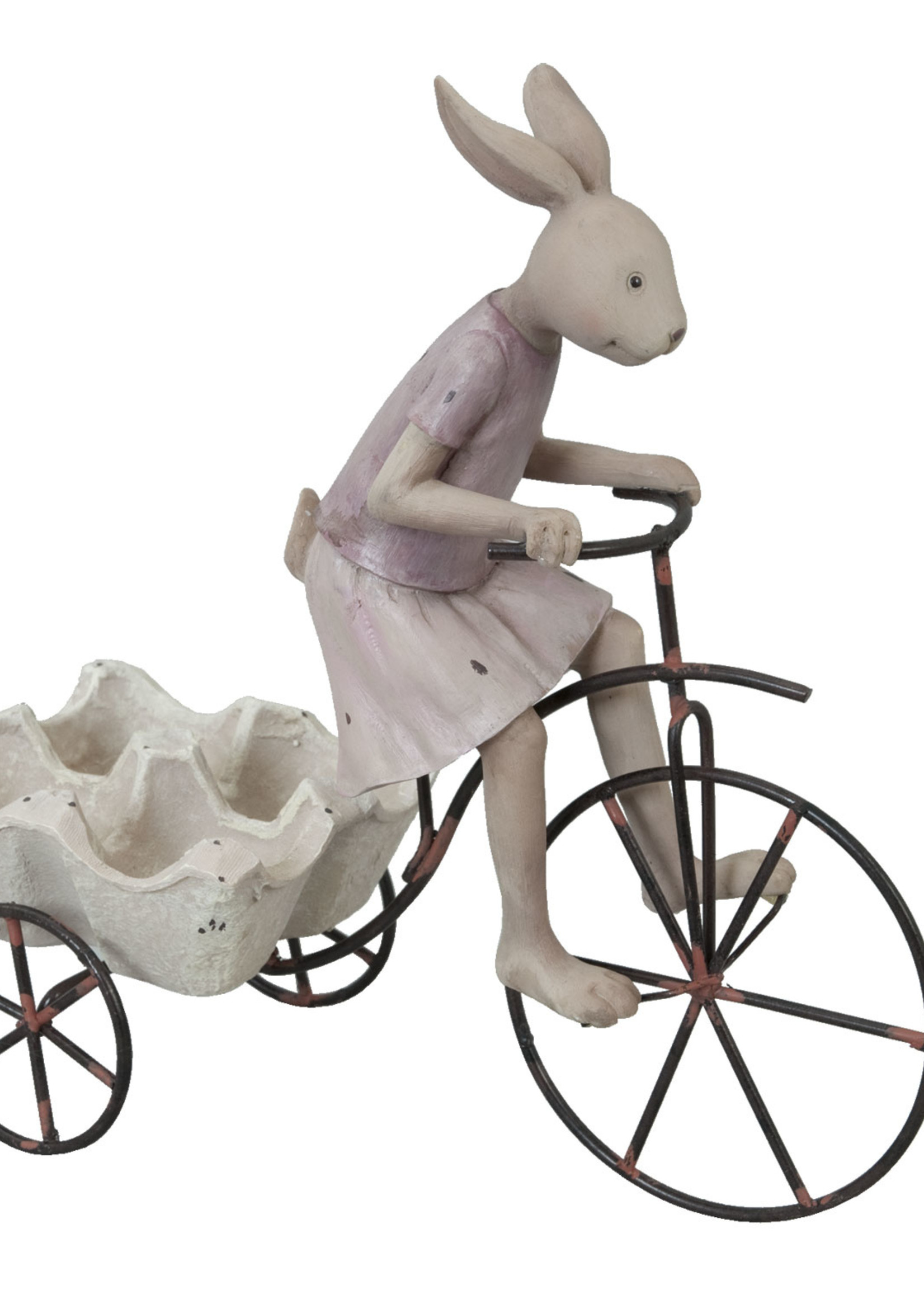 Clayre & Eef Décoration lapin 26*11*24 cm 6PR0313