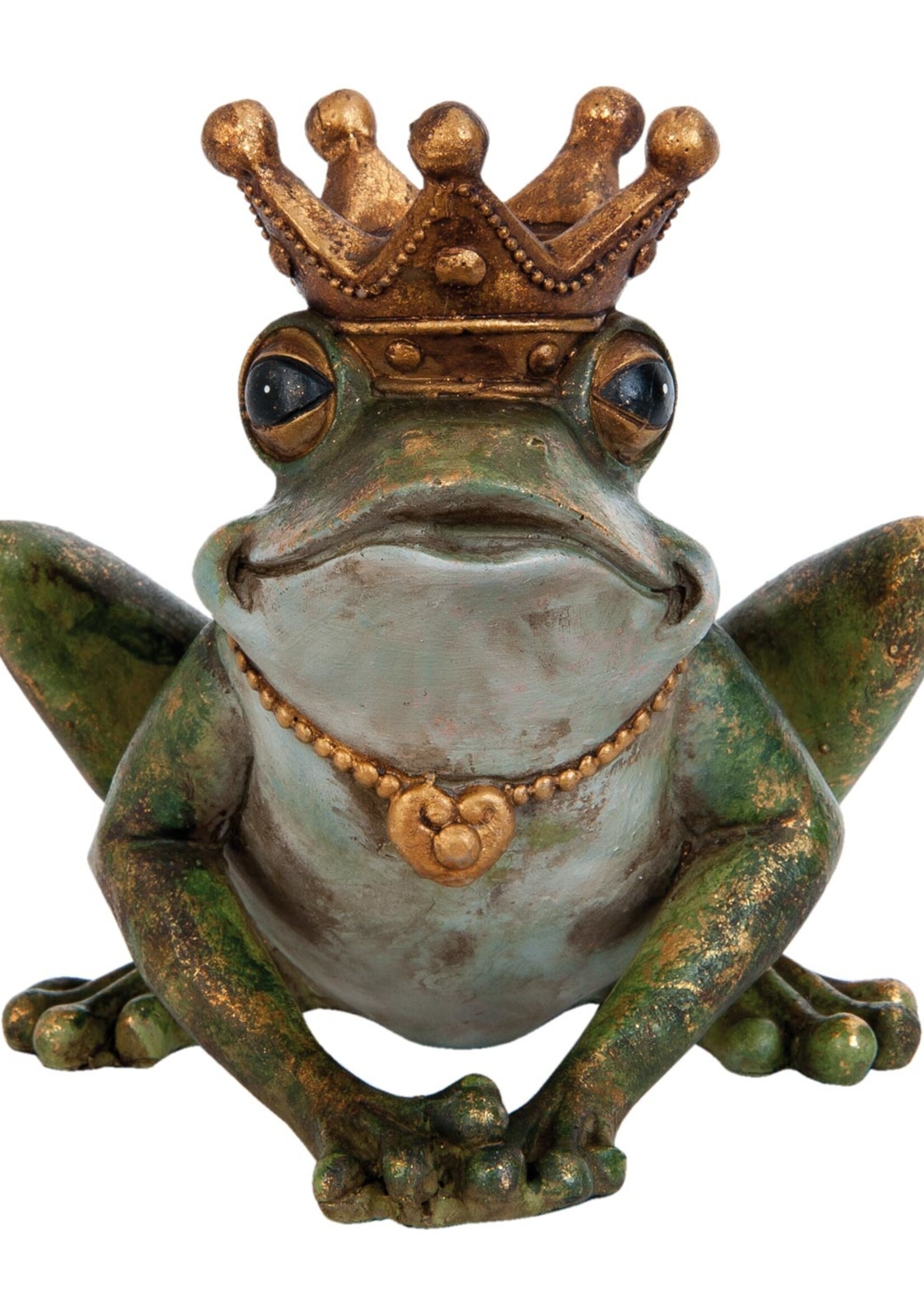 Clayre & Eef Bougeoir grenouille 14*14*13 cm 6PR0919