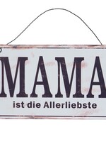 Clayre & Eef Plaque décorative 17*10 cm 6Y1329D