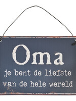 Clayre & Eef Tekstbord 13*9 cm 6Y1332