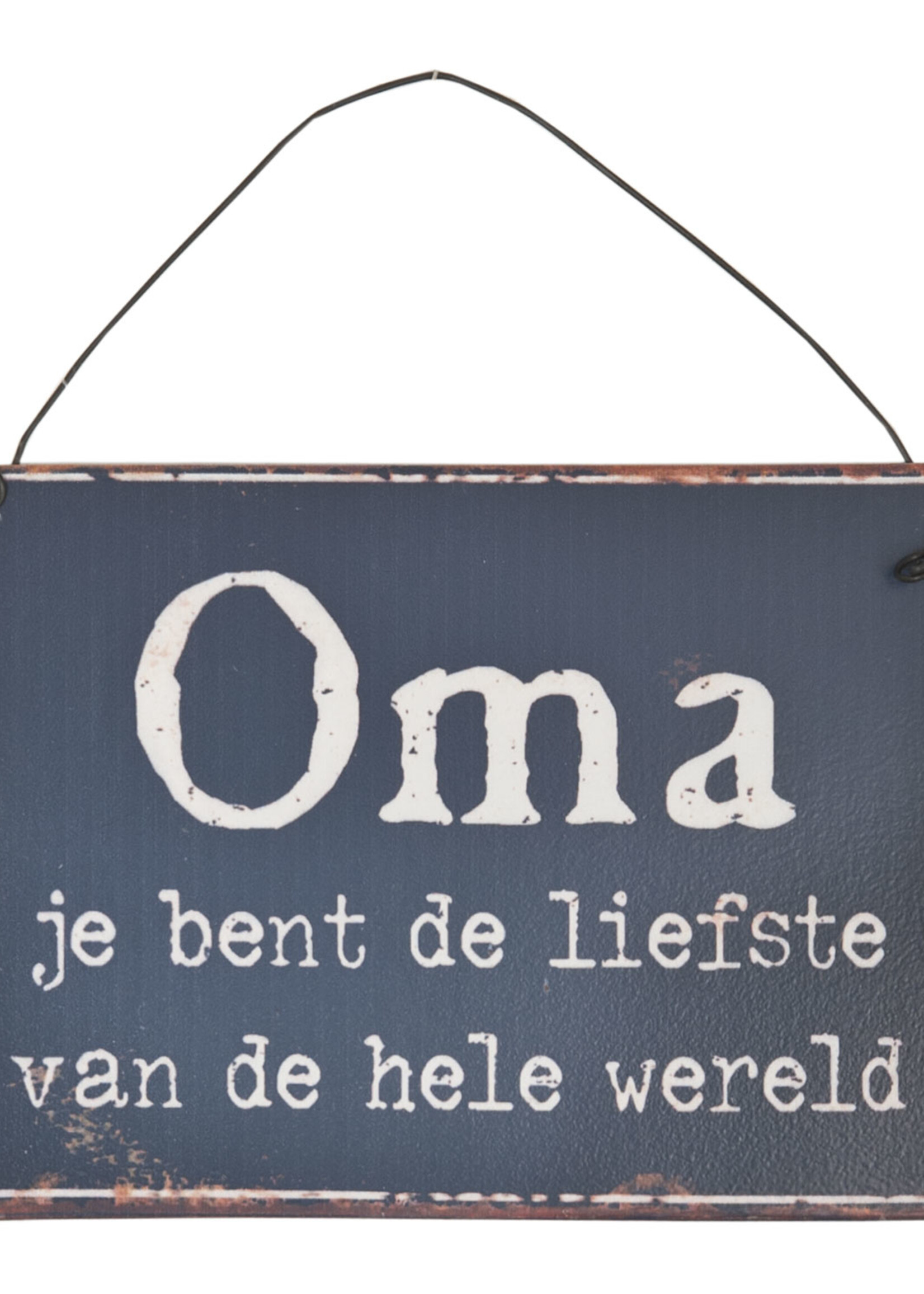 Clayre & Eef Plaque décorative 13*9 cm 6Y1332