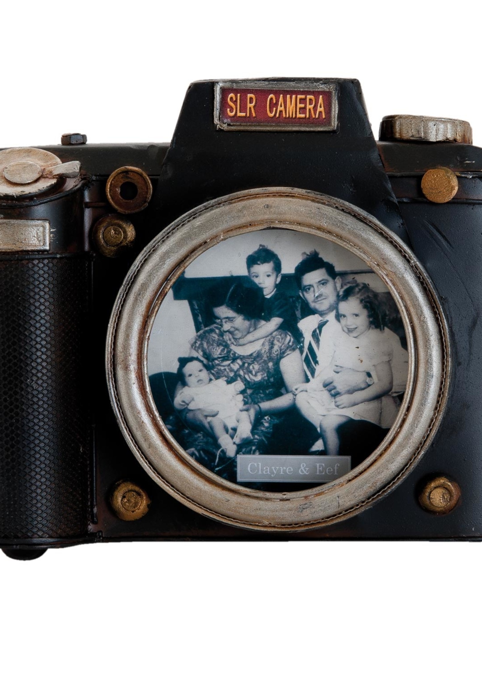 Clayre & Eef Fotolijst 18*4*15 cm / 11*11 cm 6Y1722