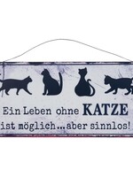 Clayre & Eef Plaque décorative 30*14 cm 6Y1781