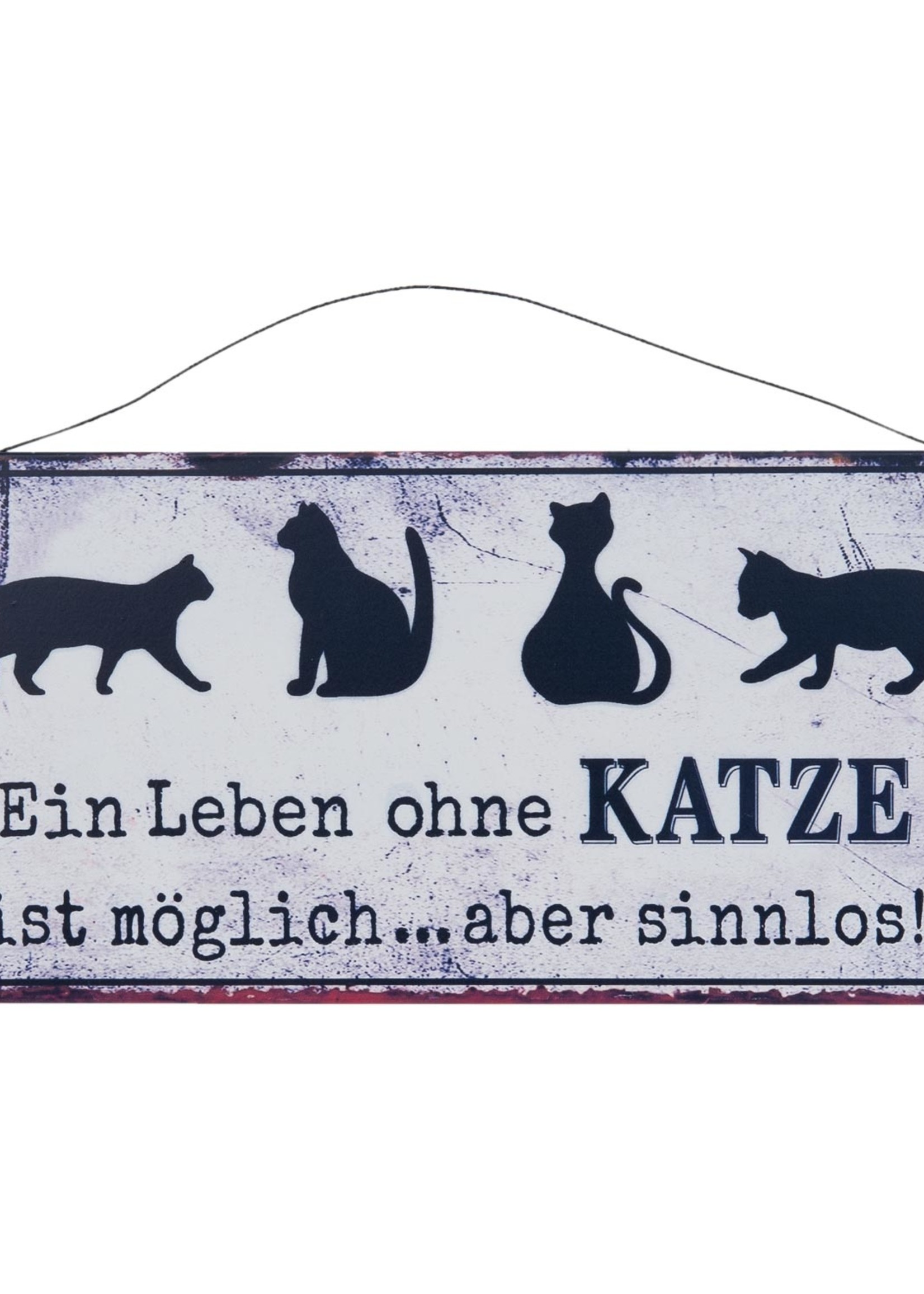 Clayre & Eef Tekstbord 30*14 cm 6Y1781