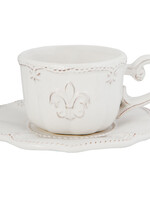 Clayre & Eef Tasse et soucoupe Ø 15*7 cm / 220 ml FRLKS