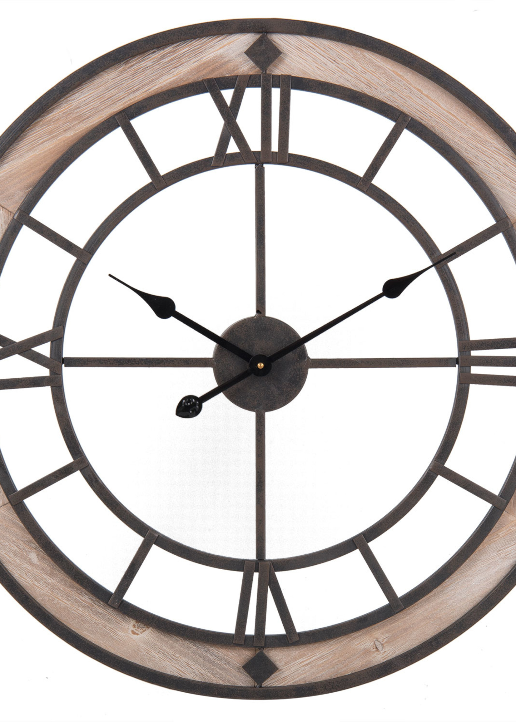 Clayre & Eef Wandklok Ø 70*4 cm / 1*AA 5KL0109