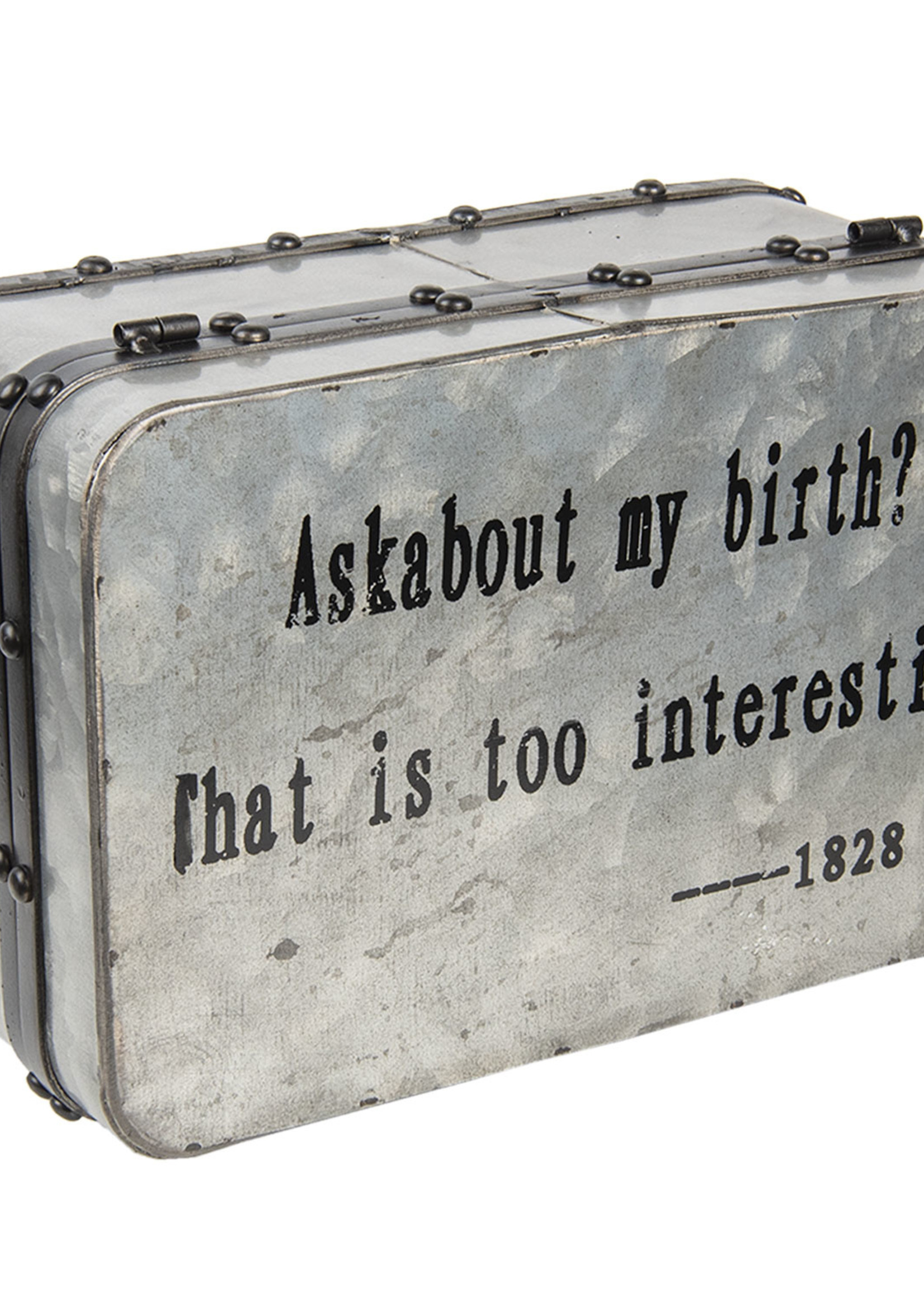 Clayre & Eef Décoration valise 29*20*13 cm 6Y2550