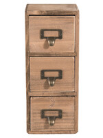 Clayre & Eef Mini commode 11*11*27 cm 6H1565