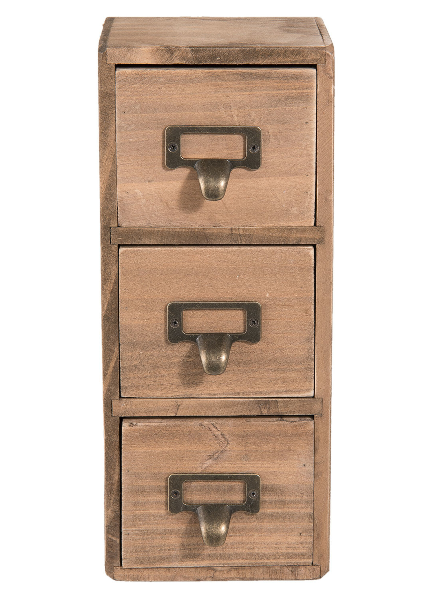 Clayre & Eef Mini commode 11*11*27 cm 6H1565