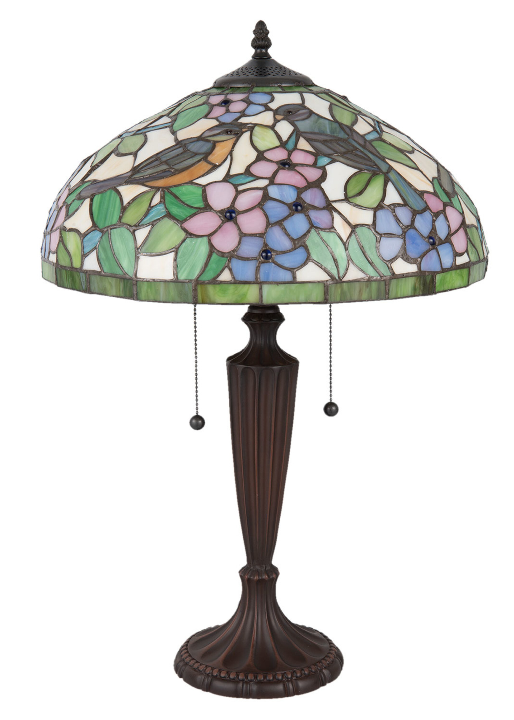 Clayre & Eef Lampe de table Tiffany Ø 41*60 cm E27/max 2*60W 5LL-5209