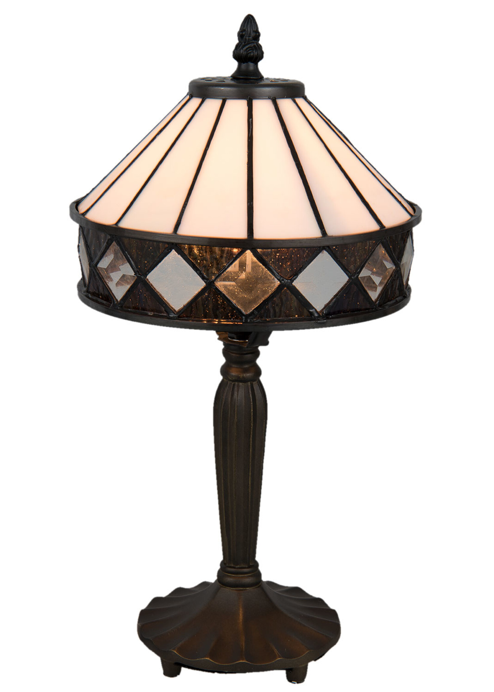 Clayre & Eef Lampe de table Tiffany Ø 20*36 cm E14/max 1*40W 5LL-5197