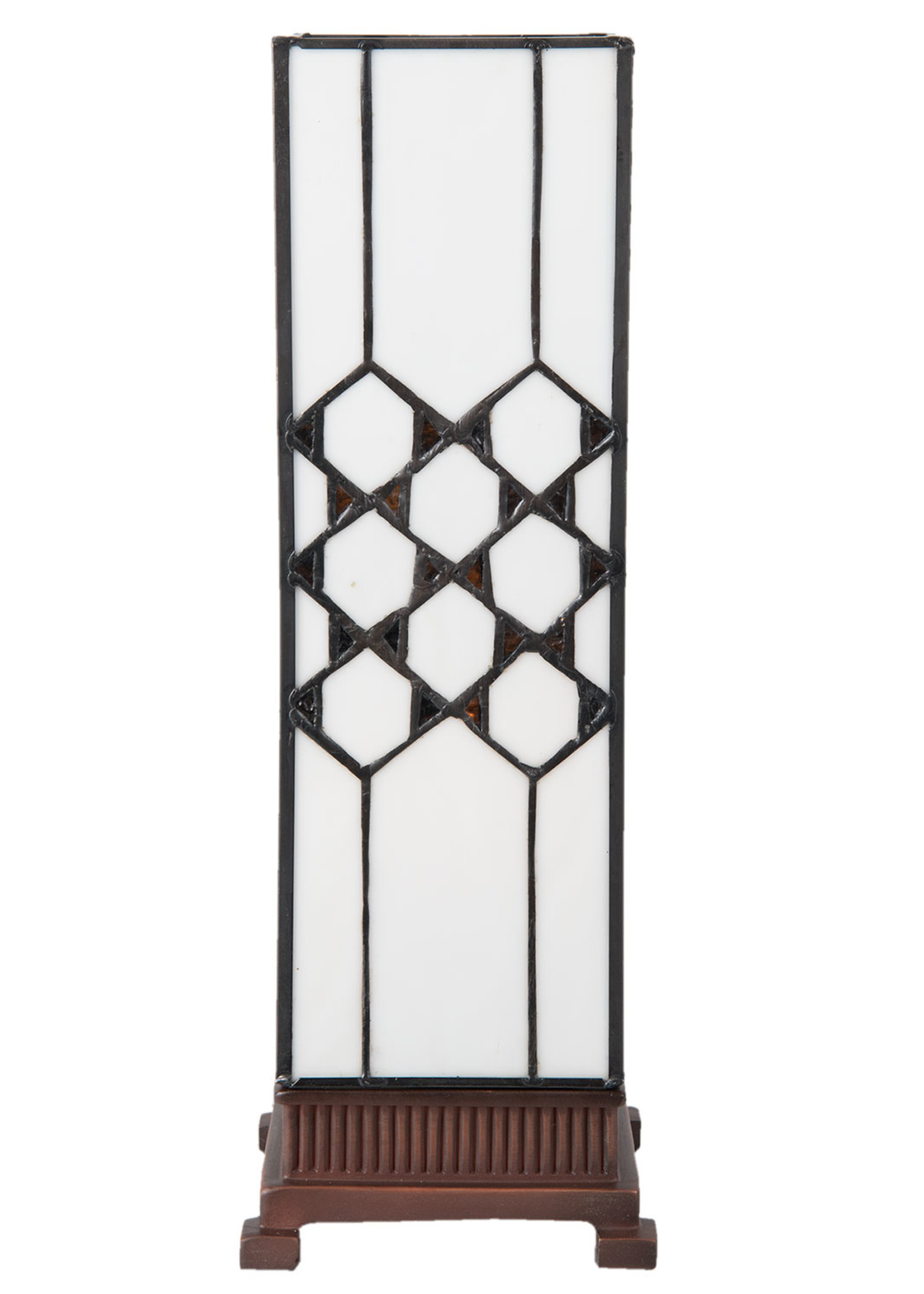 Clayre & Eef Lampe de table Tiffany 12*12*36 cm E14/max 1*25W 5LL-5888