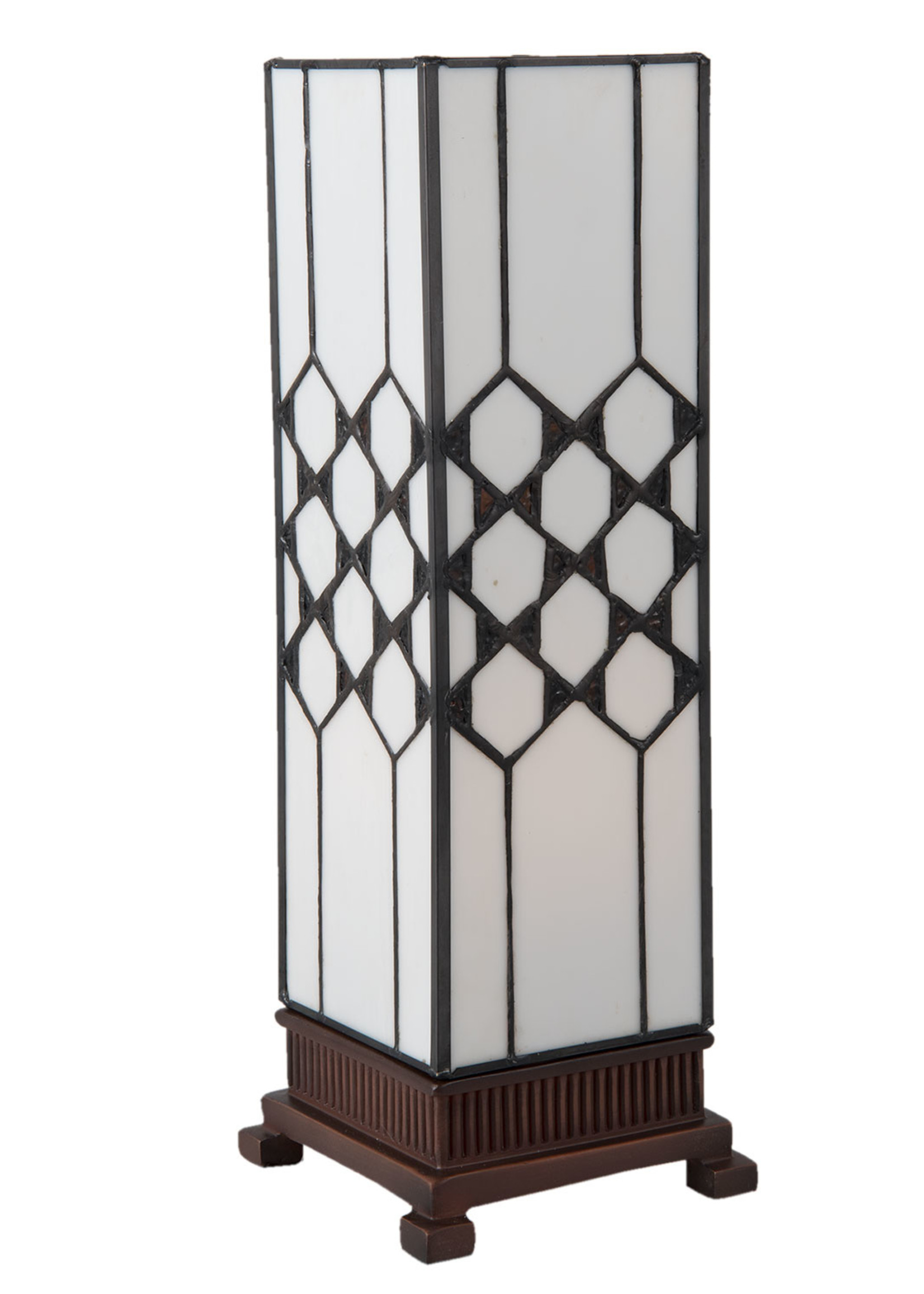 Clayre & Eef Lampe de table Tiffany 12*12*36 cm E14/max 1*25W 5LL-5888