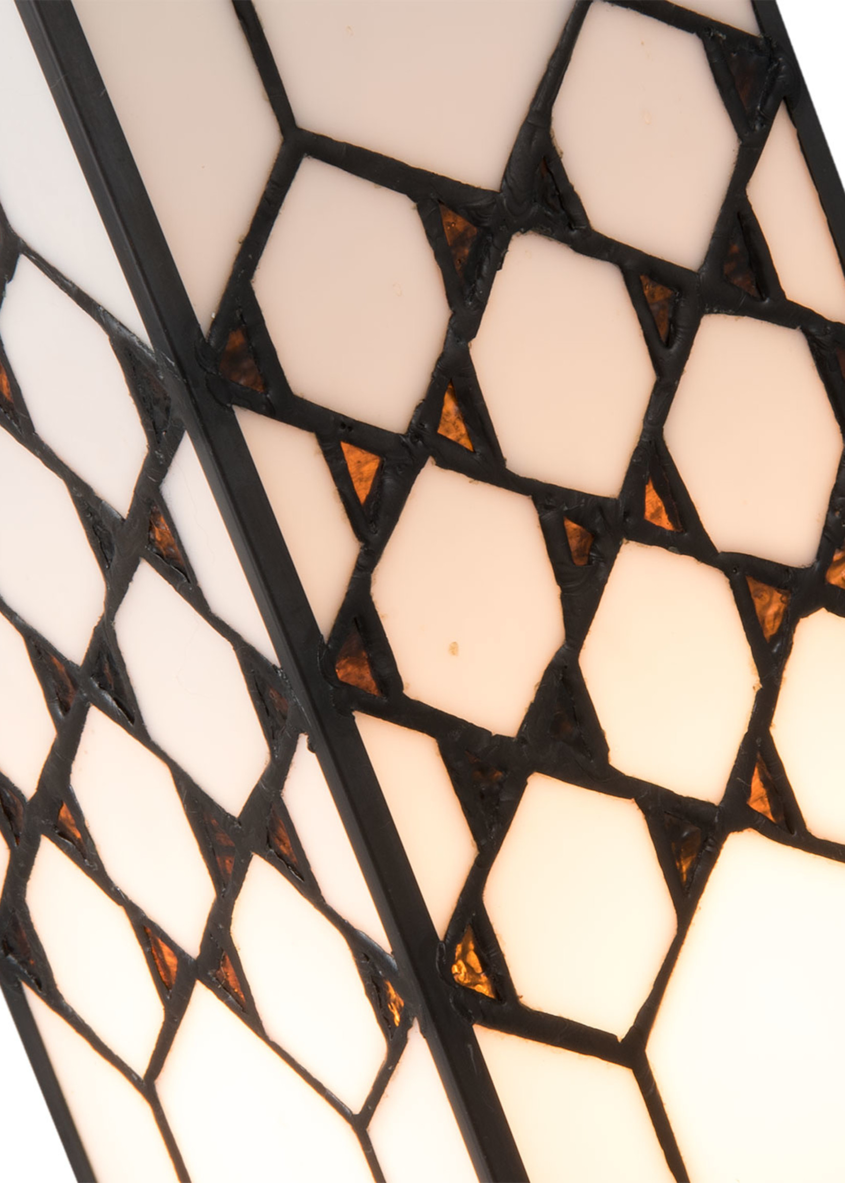 Clayre & Eef Lampe de table Tiffany 12*12*36 cm E14/max 1*25W 5LL-5888