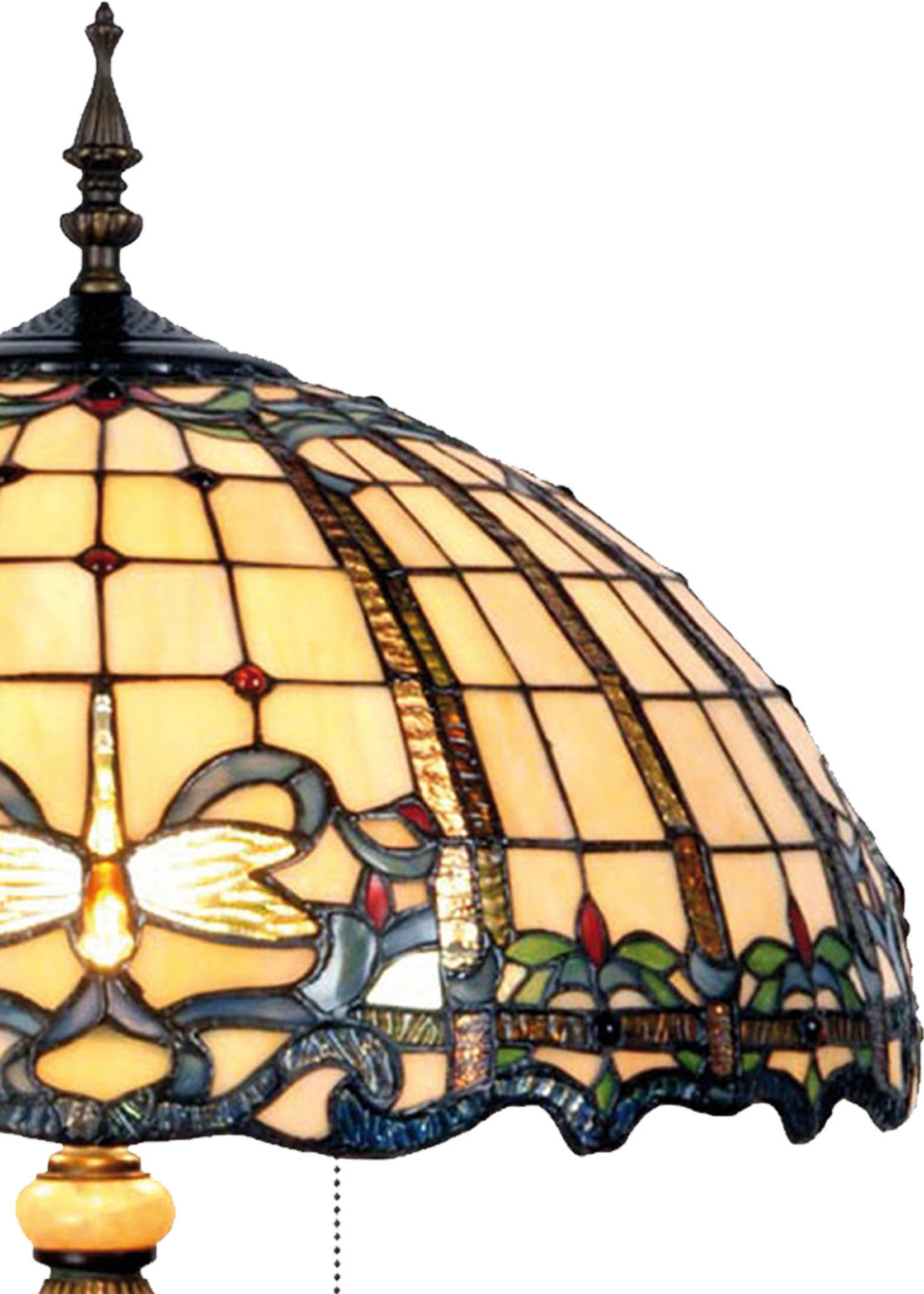 Clayre & Eef Lampe de table Tiffany Ø 50*80 cm E27/max 2*60W 5LL-5298