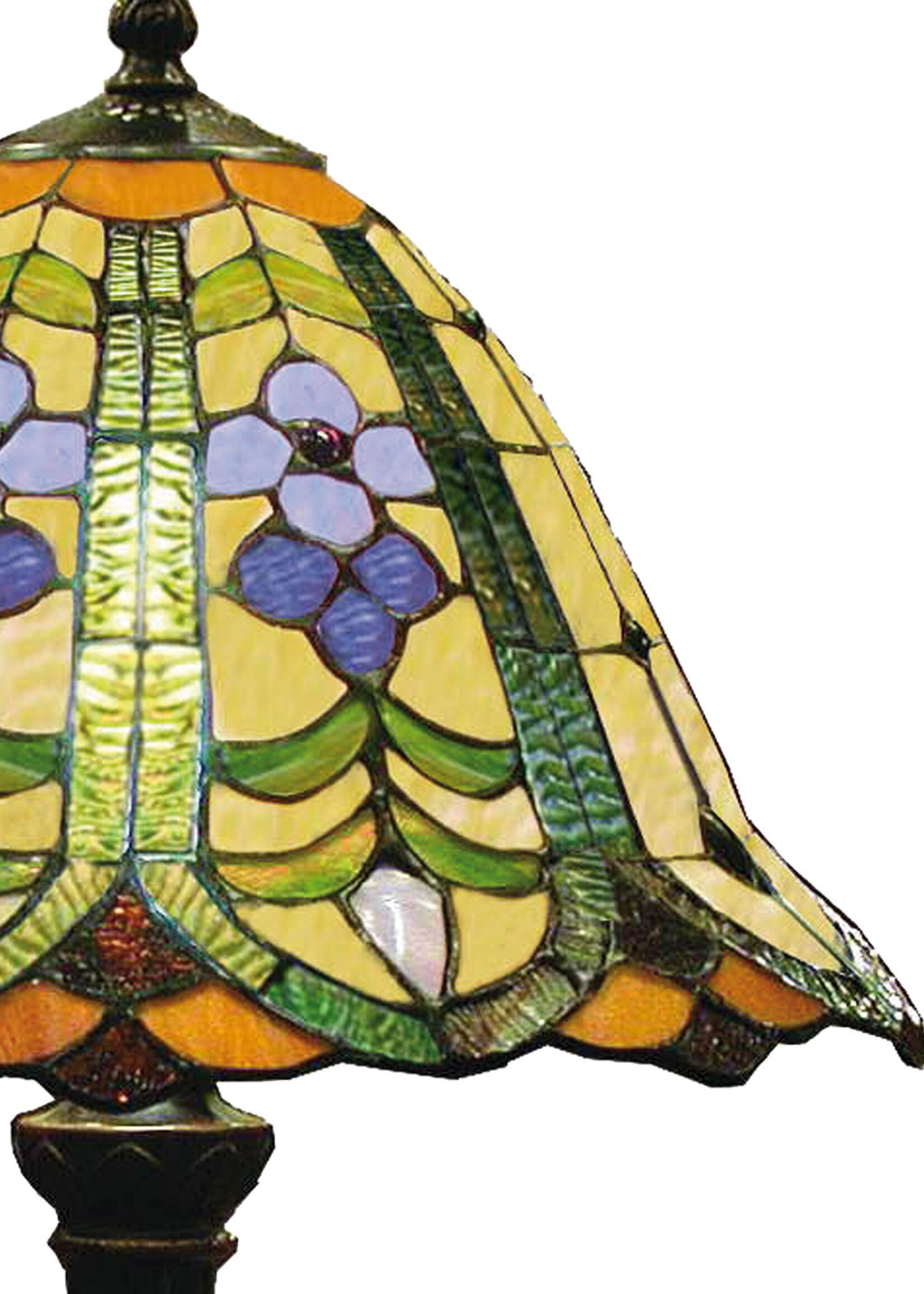 Clayre & Eef Tafellamp Tiffany Ø 30*48 cm E27/max 1*60W 5LL-8838