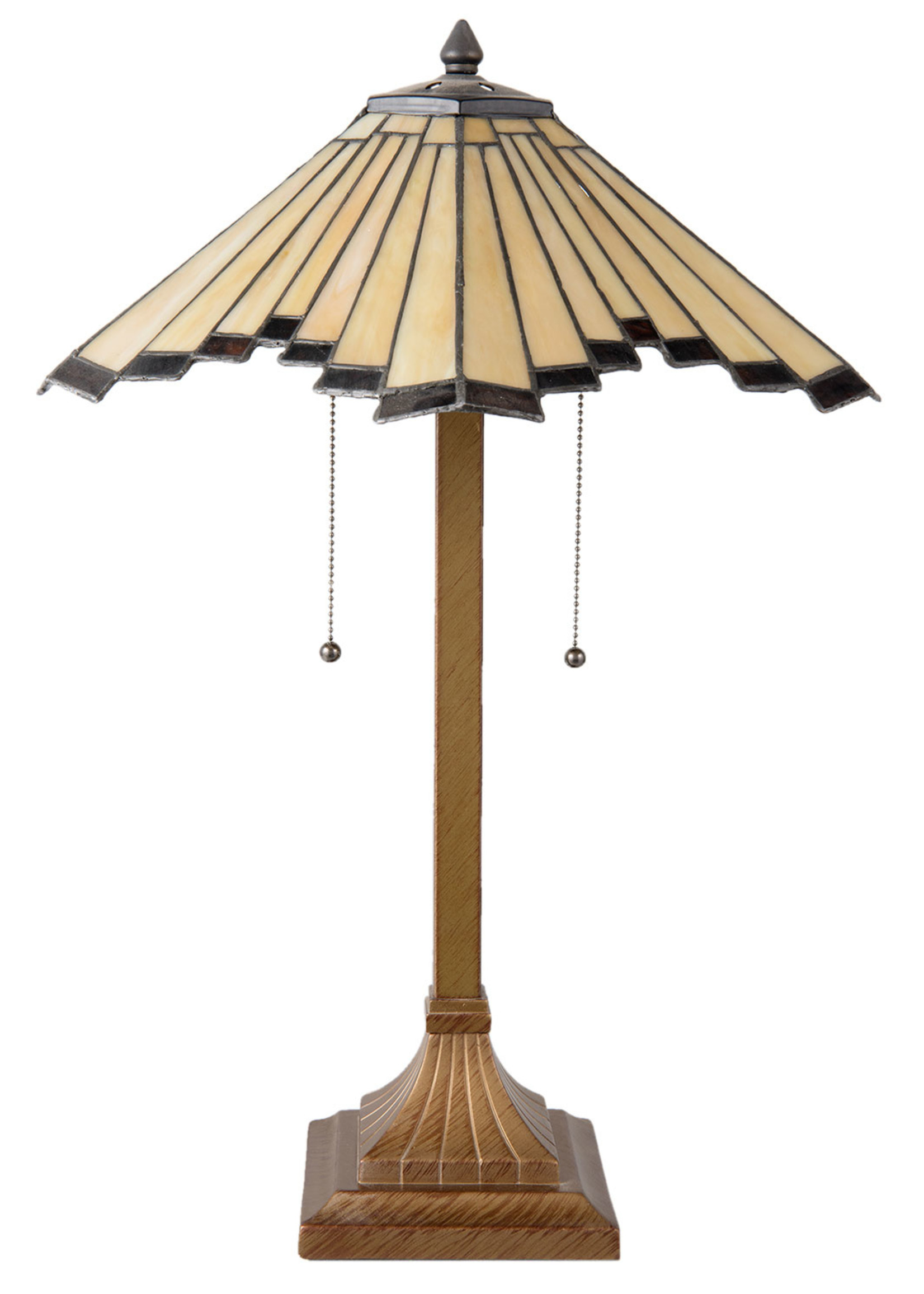 Clayre & Eef Lampe de table Tiffany Ø 45*64 cm E27/max 2*60W 5LL-5735